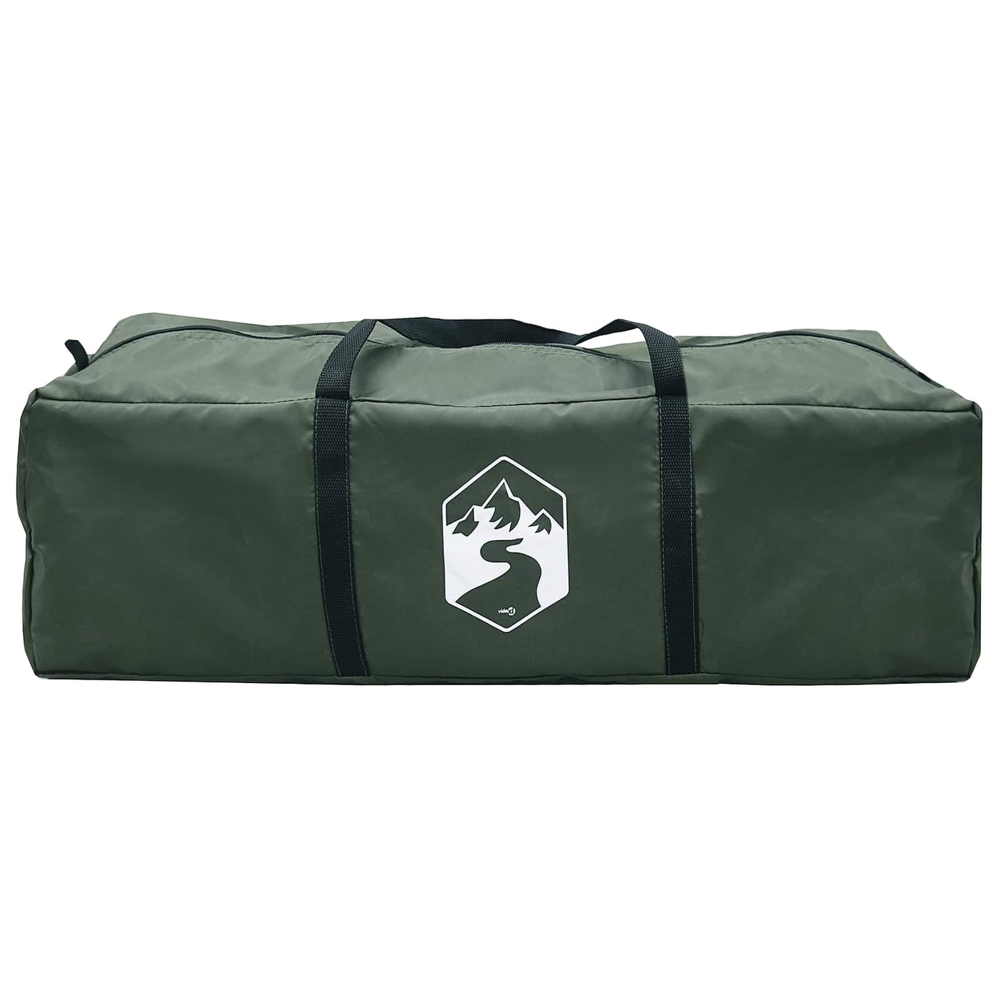 Tipi telt med tag Army Grøn 250 x 250 cm Polyester og Stål