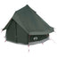 Tipi telt med tag Army Grøn 250 x 250 cm Polyester og Stål