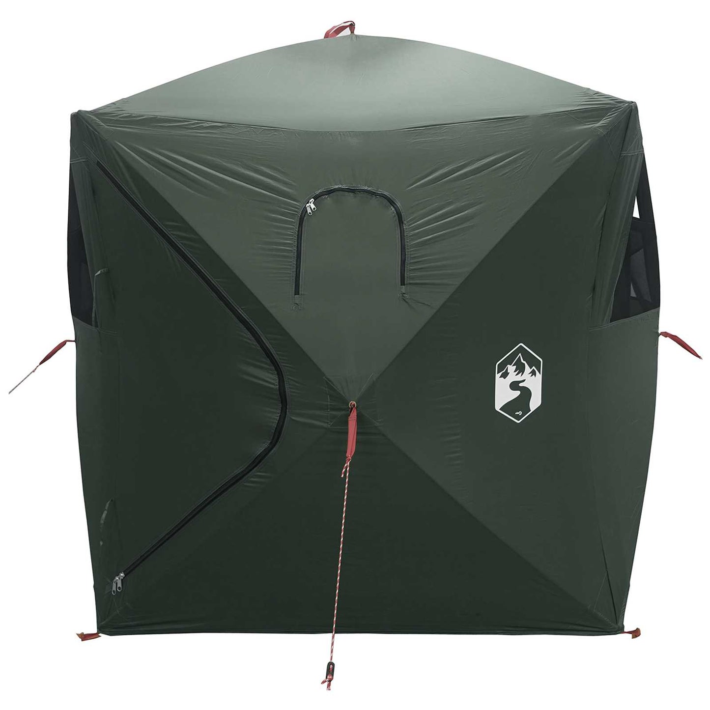 Jagttelt med tag Army Grøn 143 x 143 x 165 cm Polyester og Stål