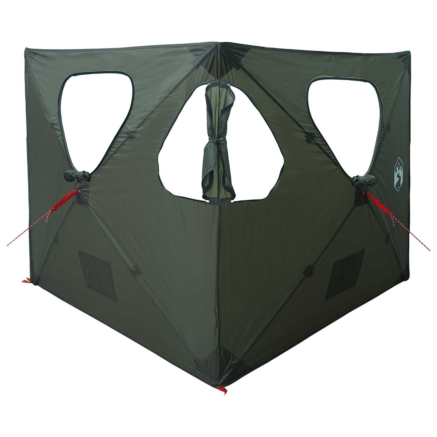 Jagttelt med tag Army Grøn 145 x 145 x 150 cm Polyester og Stål