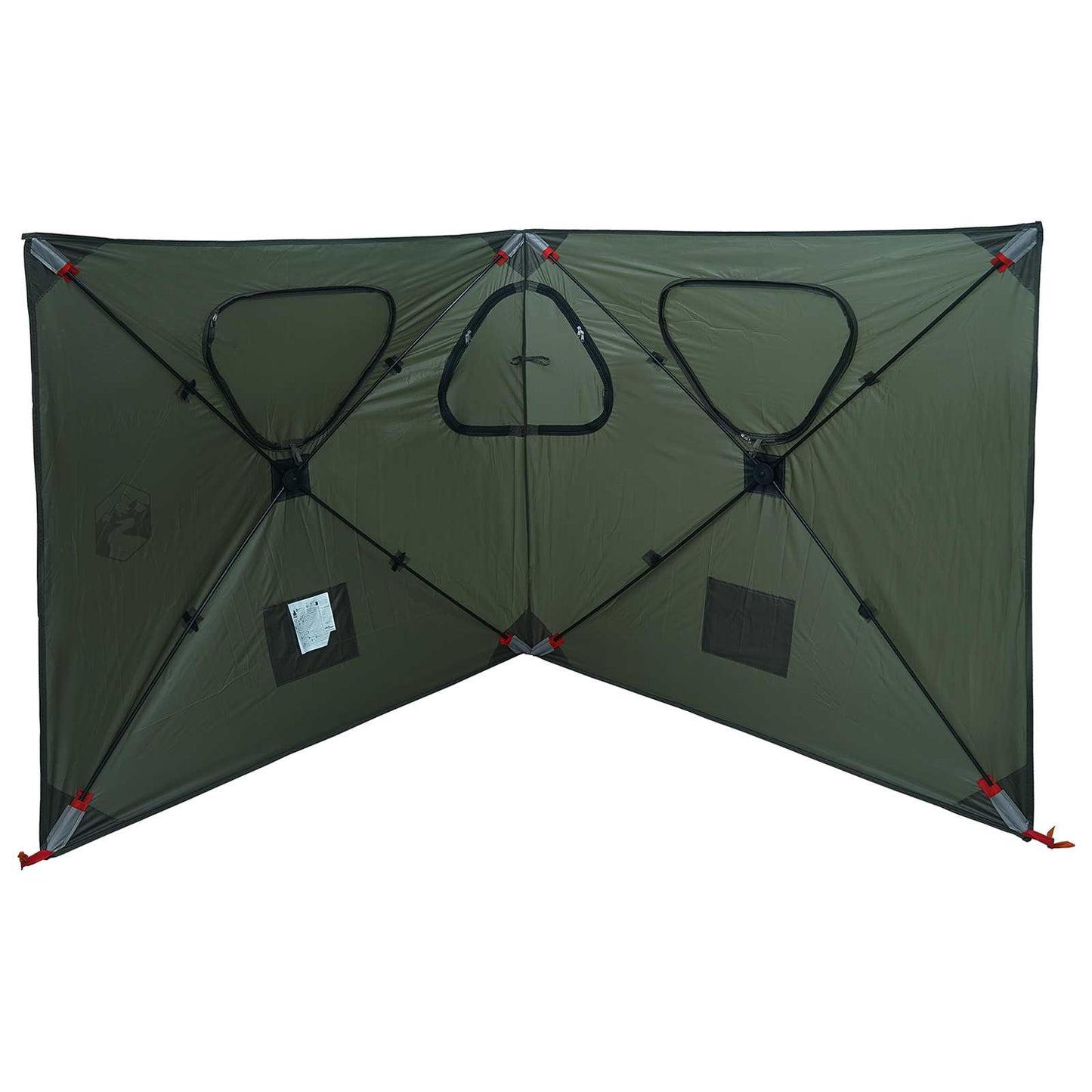 Jagttelt med tag Army Grøn 145 x 145 x 150 cm Polyester og Stål