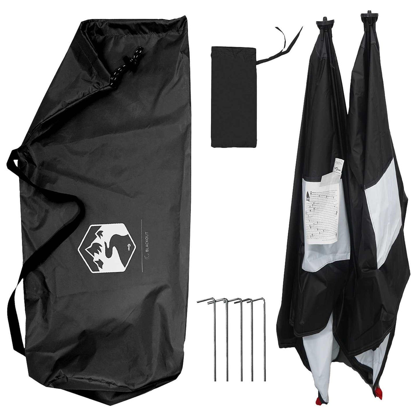 Jagttelt Hvid Blackout 145 x 145 x 150 cm Polyester og Stål