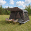 Familietelt med tag Brun Grå 380 x 260 x 190 cm Polyester