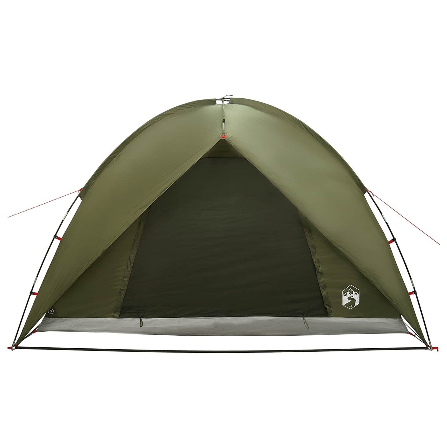 Camping telt med regnslag vandafvisende Kuppel Olivengrøn