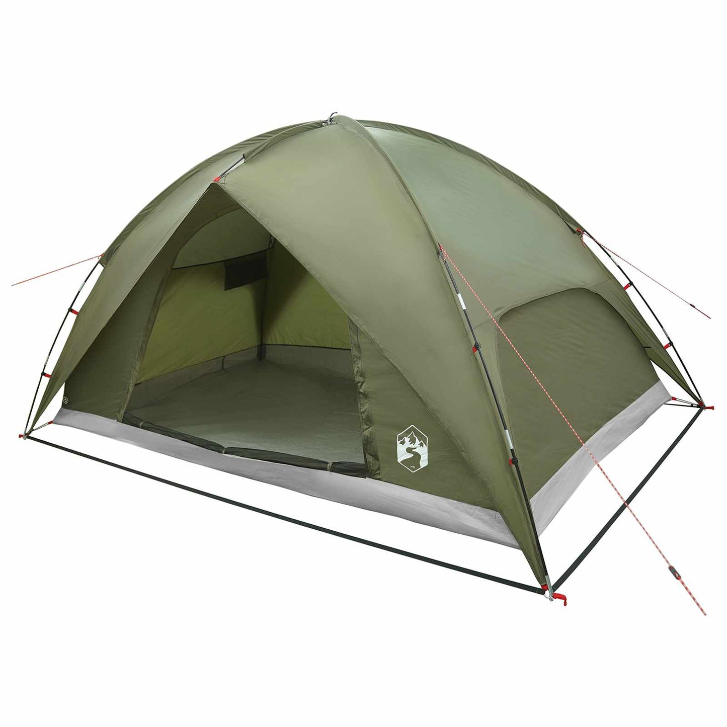Camping telt med regnslag vandafvisende Kuppel Olivengrøn