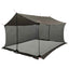Camping tarp med mesh vægge Brun Grå 340 x 260 x 220 cm