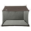 Camping tarp med mesh vægge Brun Grå 340 x 260 x 220 cm