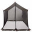 Camping tarp med mesh vægge Brun Grå 270 x 210 x 210 cm