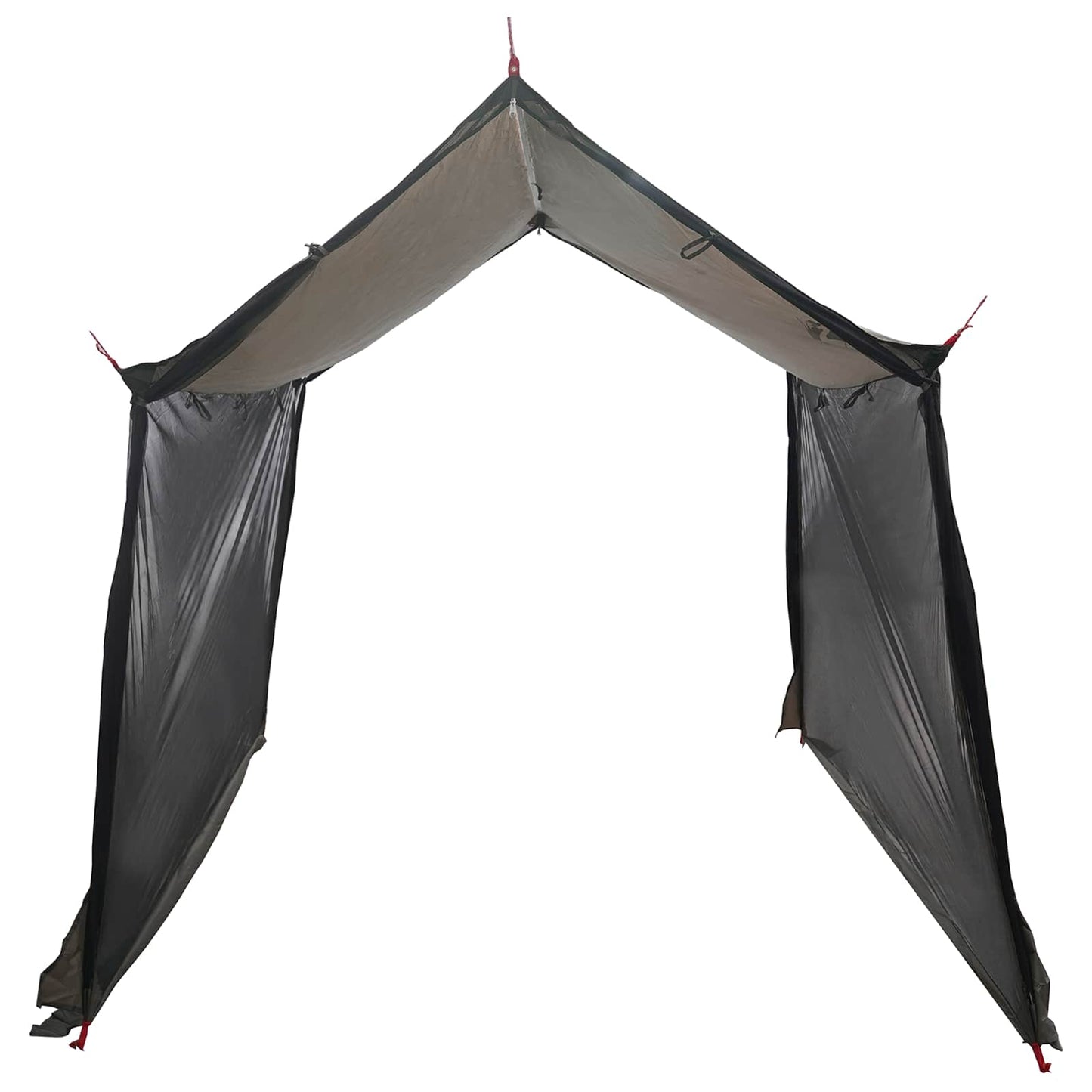 Camping tarp med mesh vægge Brun Grå 270 x 210 x 210 cm