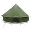 Tipi telt Olivengrøn 300 x 300 x 200 cm Polyester og Stål