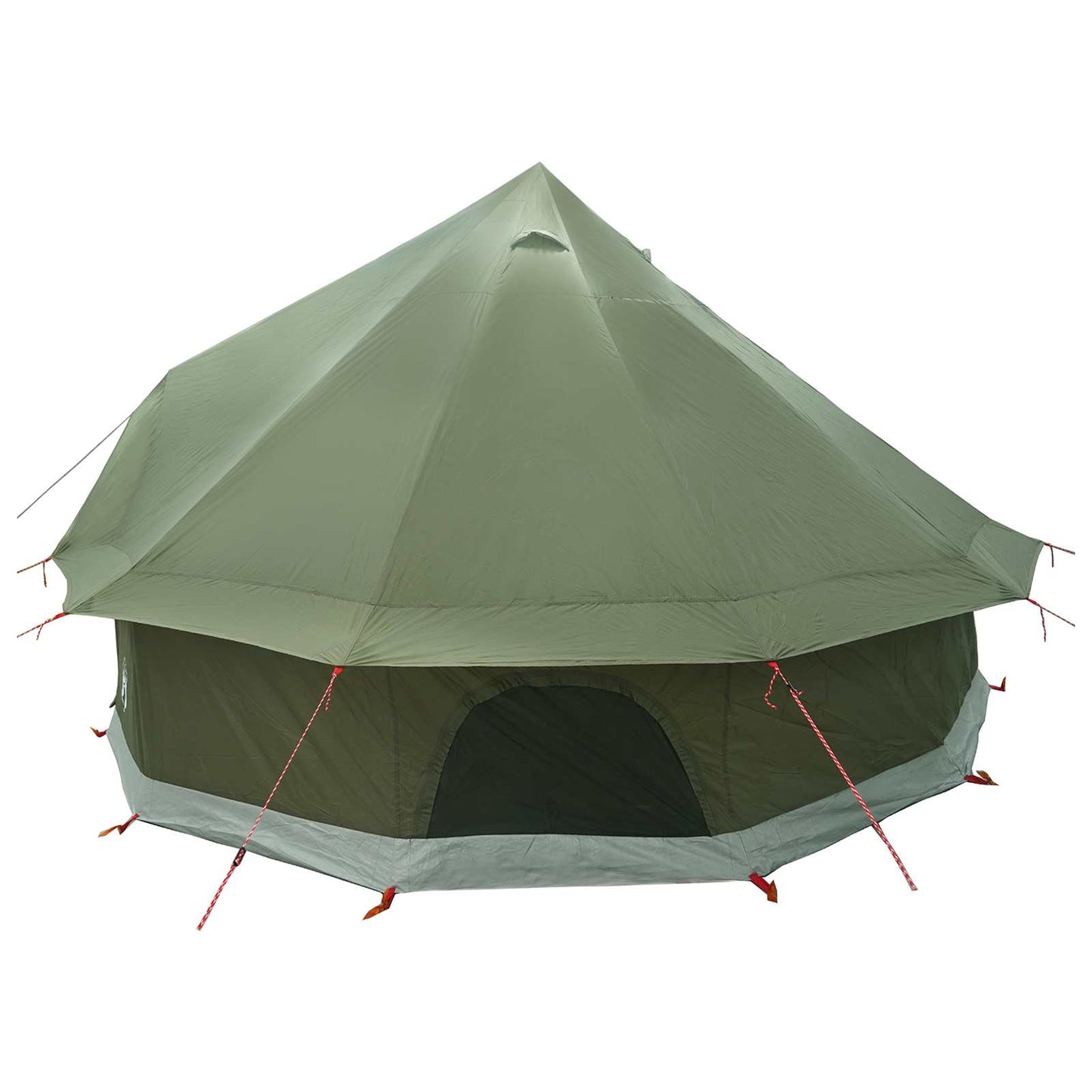 Tipi telt Olivengrøn 300 x 300 x 200 cm Polyester og Stål
