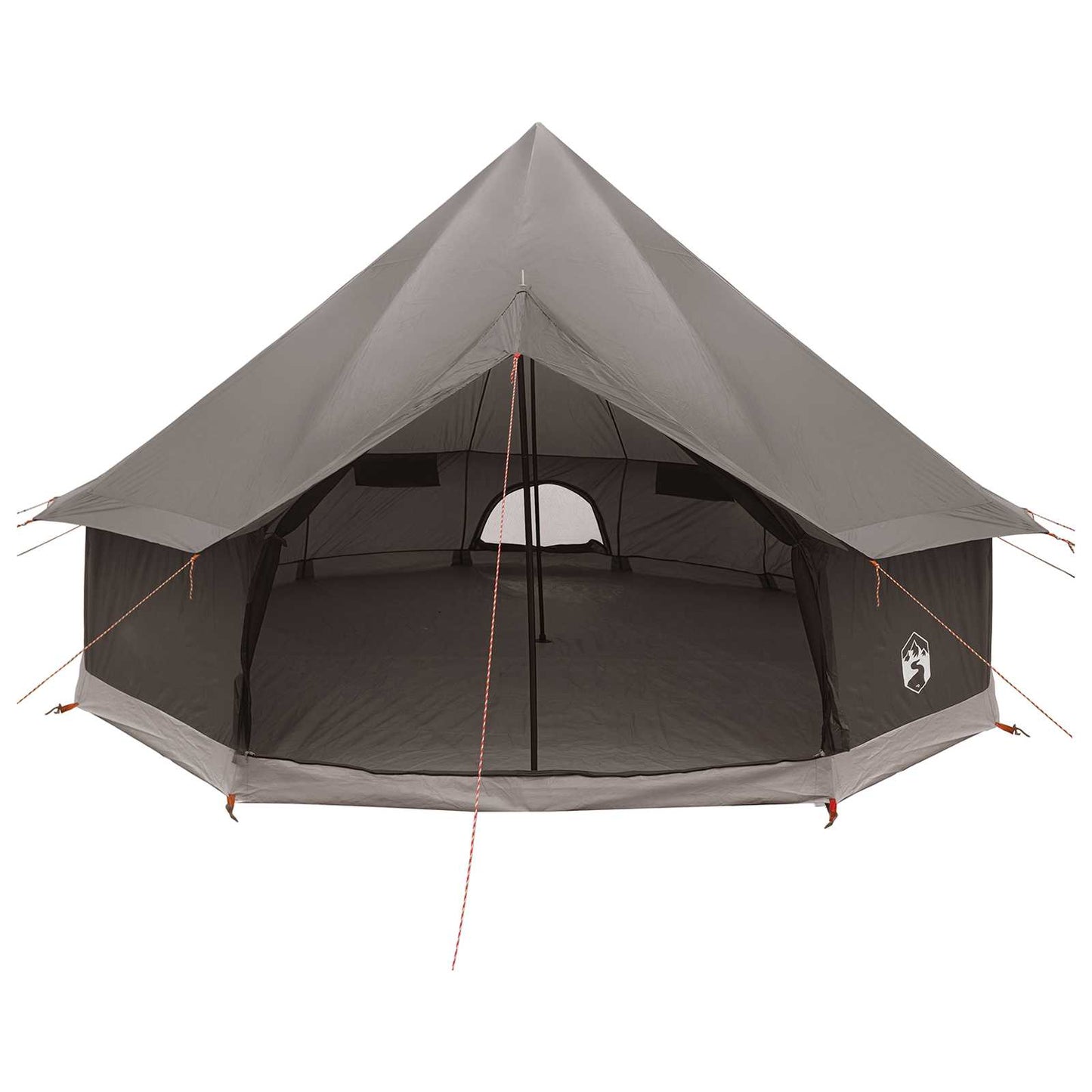 Tipi telt med tag Brun Grå 300 x 300 x 200 cm Polyester og Stål