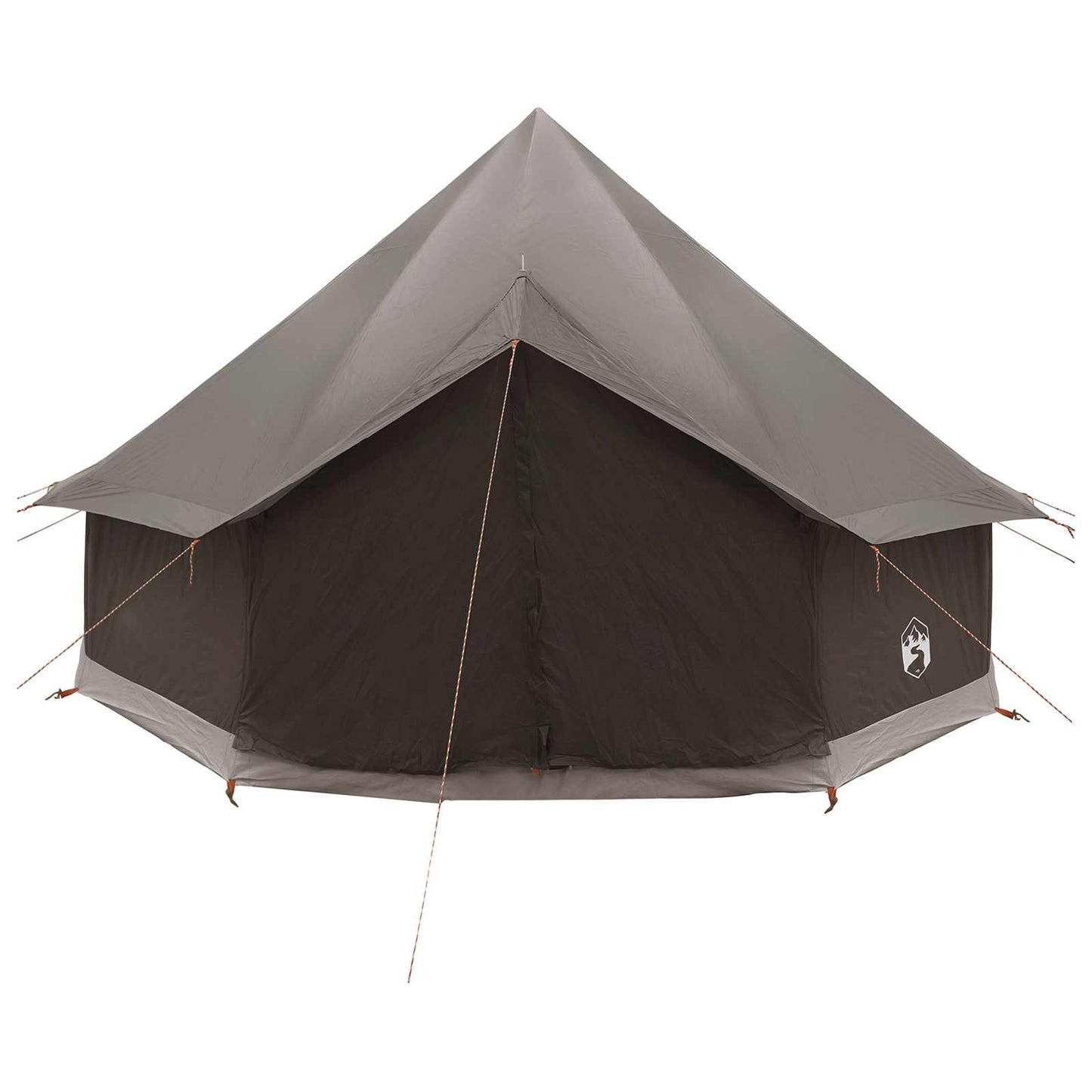 Tipi telt med tag Brun Grå 300 x 300 x 200 cm Polyester og Stål