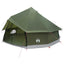 Tipi telt Olivengrøn 400 x 400 x 250 cm Polyester og Stål