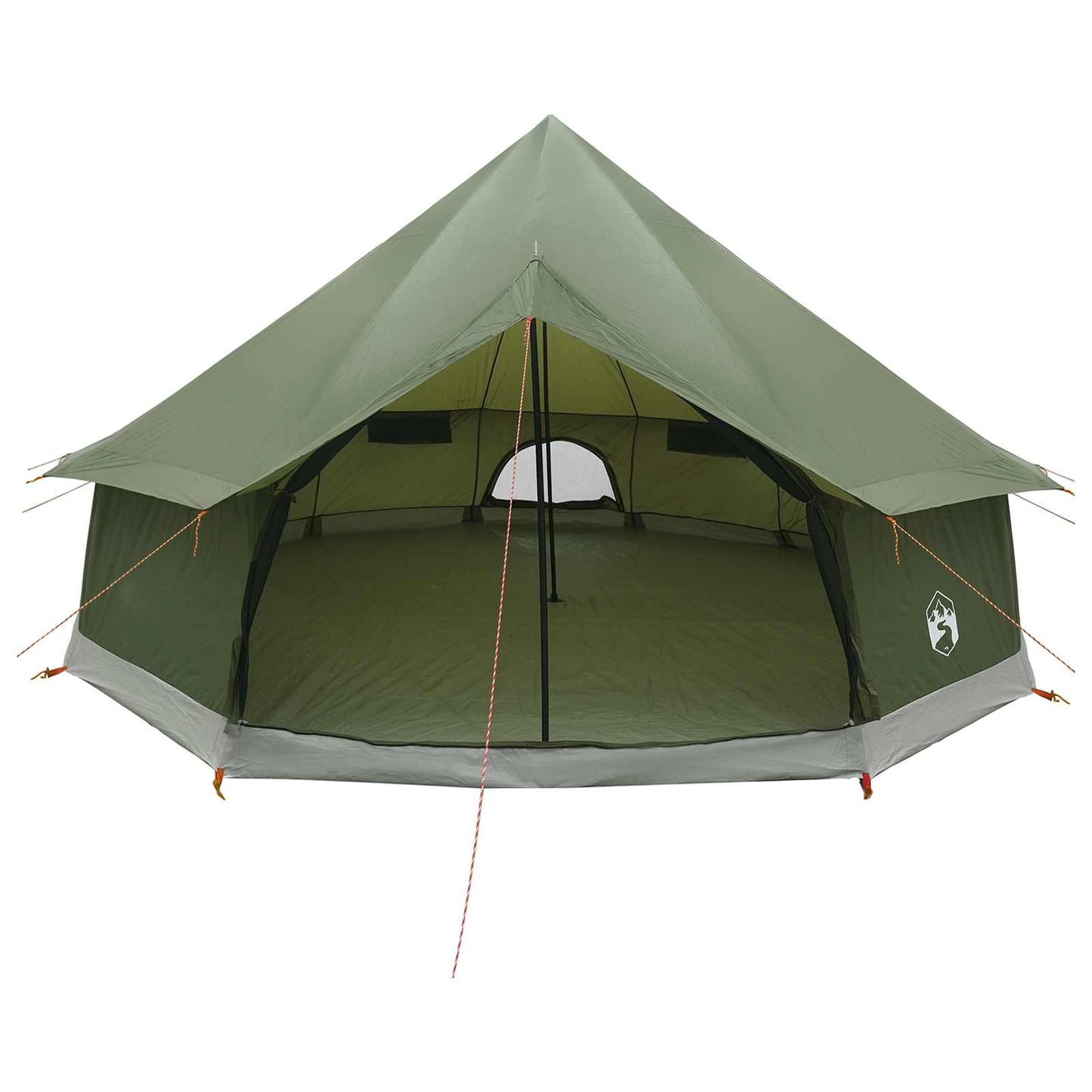 Tipi telt Olivengrøn 400 x 400 x 250 cm Polyester og Stål