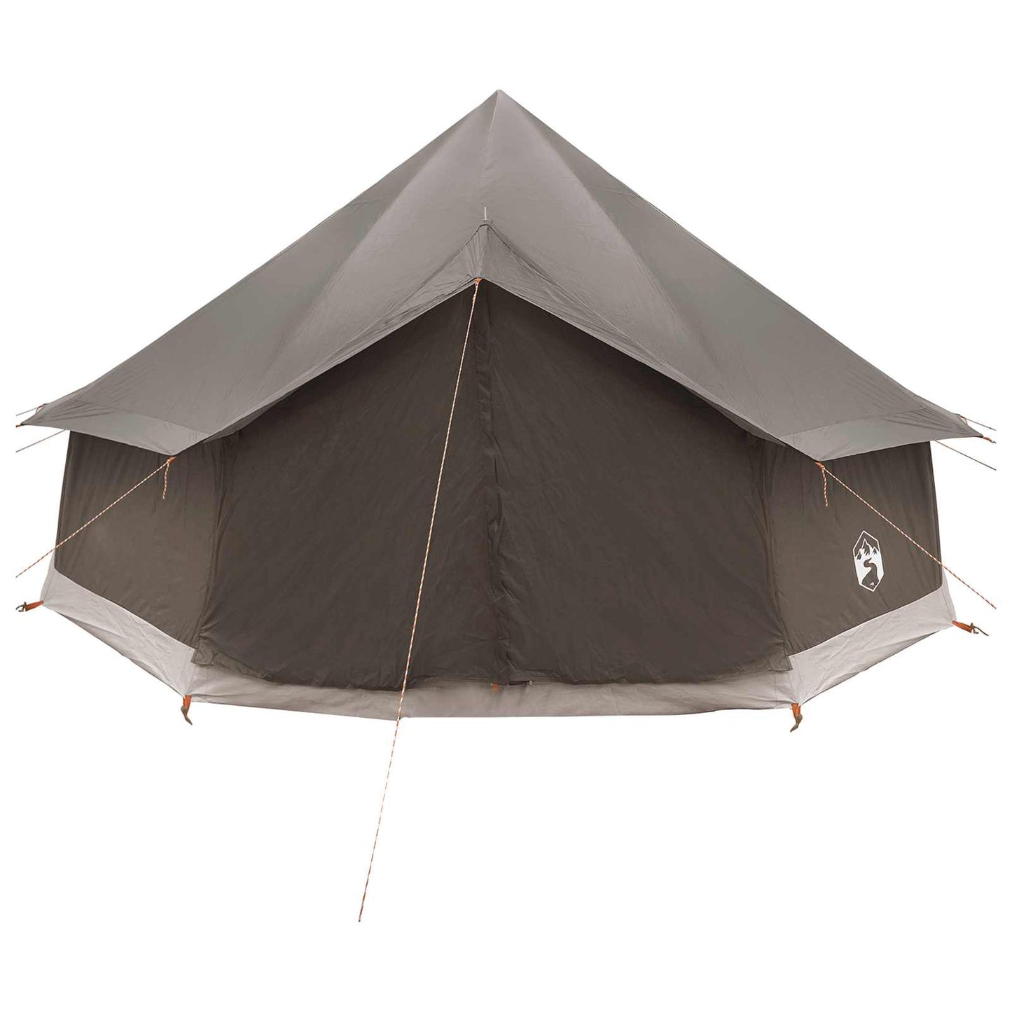 Tipi telt med tag Brun Grå 400 x 400 x 250 cm Polyester og Stål
