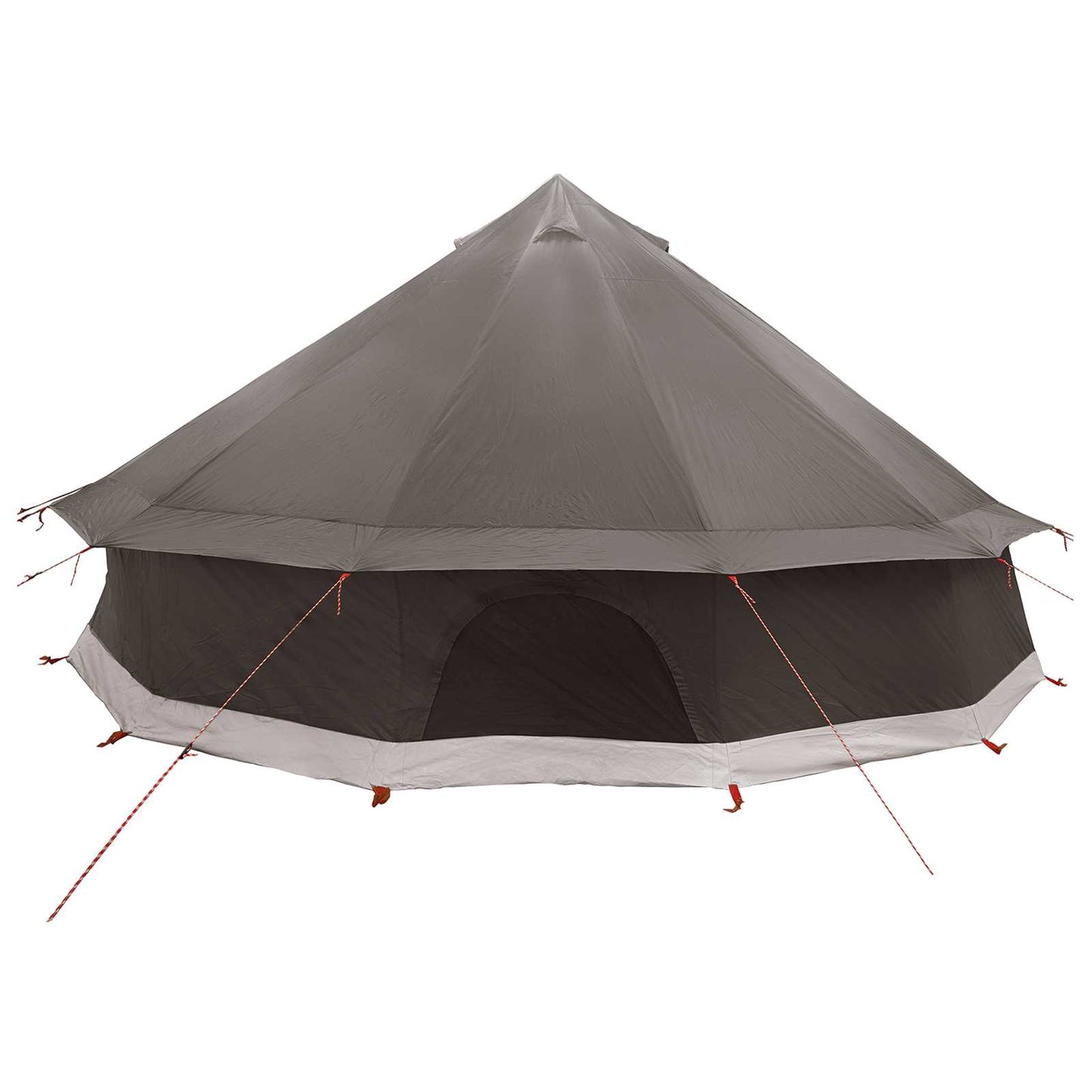 Tipi telt med tag Brun Grå 600 x 600 x 350 cm Polyester og Stål
