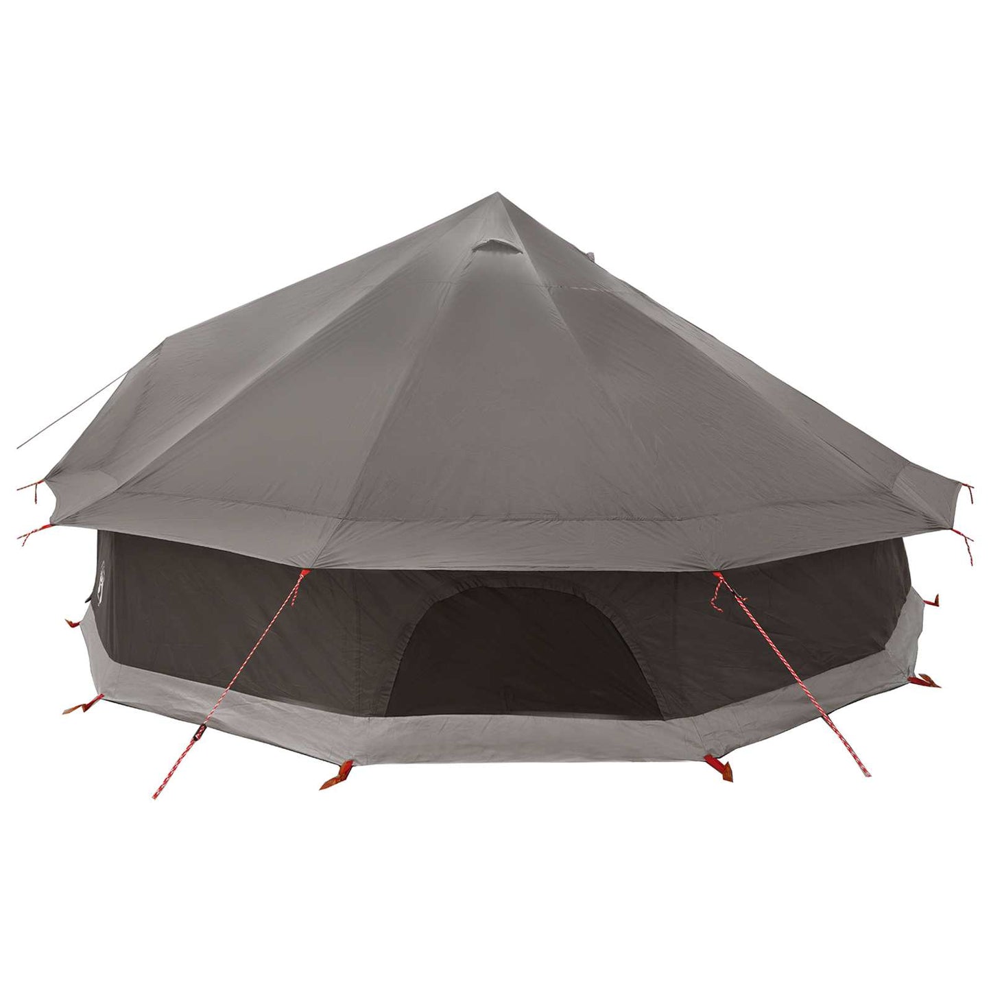 Tipi telt med tag Brun Grå 600 x 600 x 350 cm Polyester og Stål