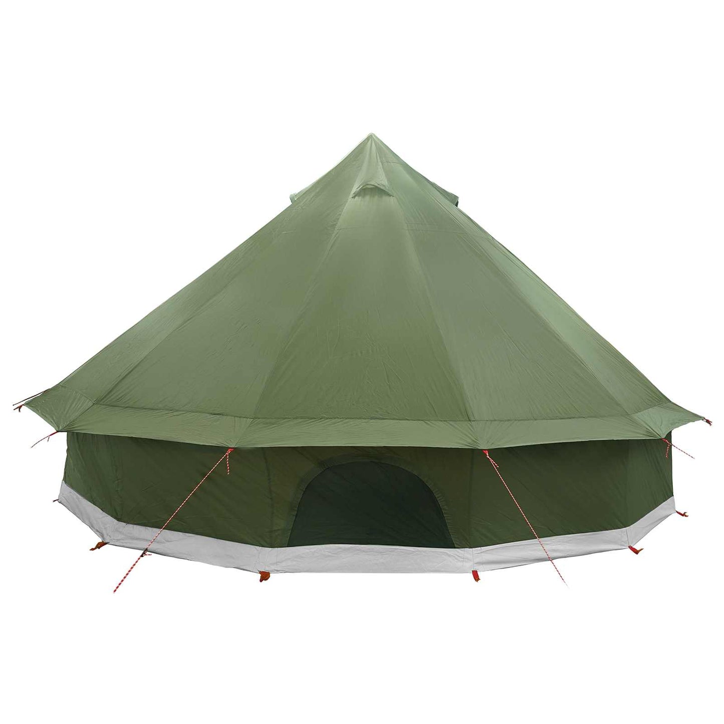 Tipi telt Olivengrøn 500 x 500 x 300 cm Polyester og Stål