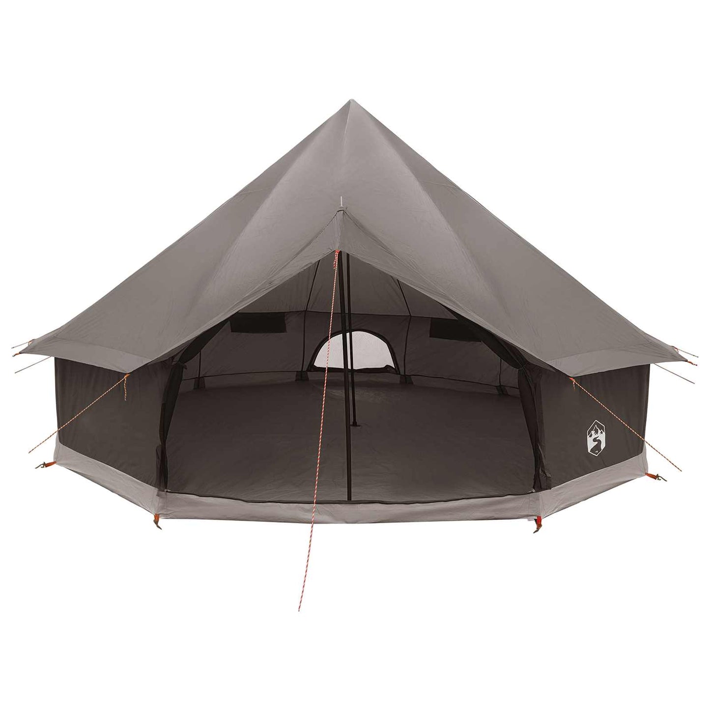 Tipi telt med tag Brun Grå 500 x 500 x 300 cm Polyester og Stål