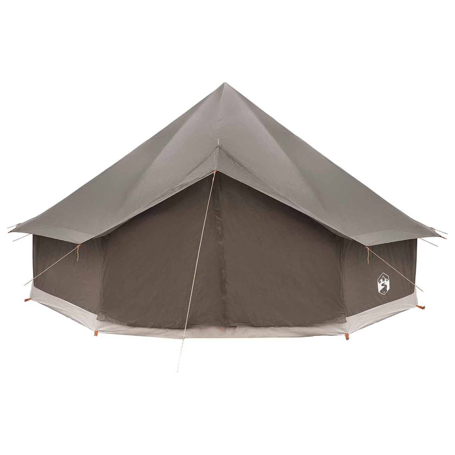 Tipi telt med tag Brun Grå 500 x 500 x 300 cm Polyester og Stål