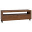 TV-skab 110 x 30 x 40 cm Naturfarvet Massiv Teaktræ