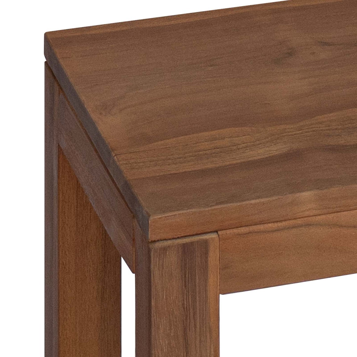 Planteholder 3 stk. Naturfarvet 25 x 25 x 80 cm Massiv Teaktræ
