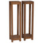 Planteholder 2 stk. Naturfarvet 25 x 25 x 100 cm Massiv Teaktræ