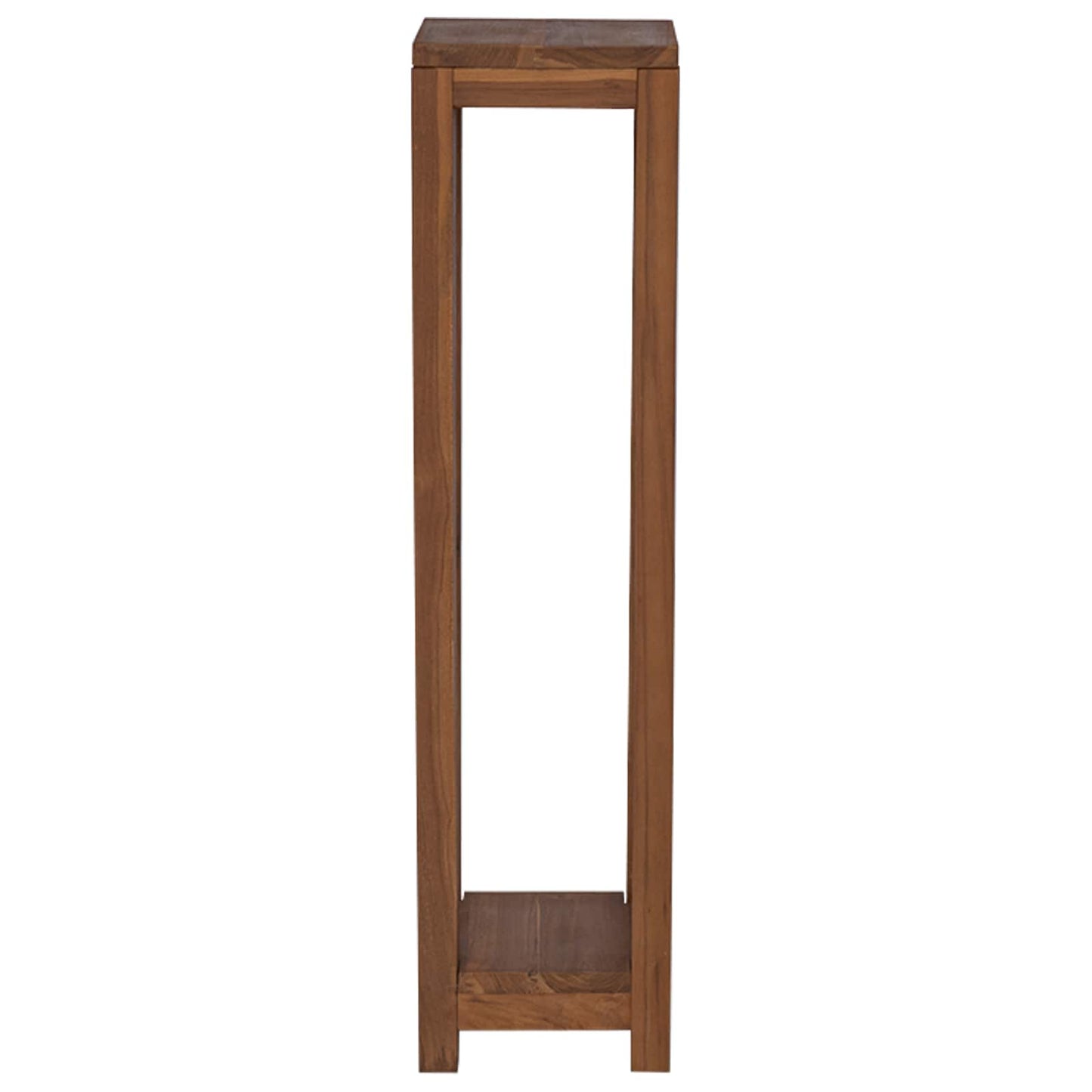 Planteholder 2 stk. Naturfarvet 25 x 25 x 100 cm Massiv Teaktræ