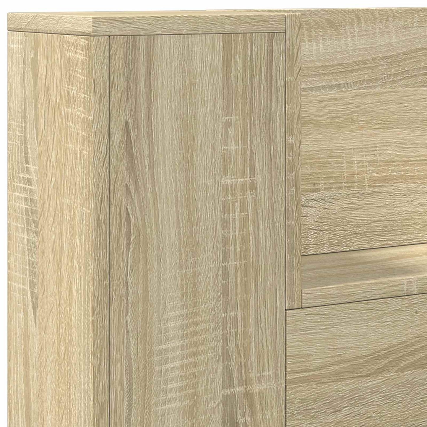 Hovedgærde kabinet med LED Sonoma 120 x 16,5 x 103,5 cm