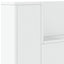 Hovedgærde kabinet med LED med hylde Hvid 160 x 16,5 x 103,5 cm