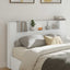 Hovedgærde kabinet med LED med hylde Hvid 160 x 16,5 x 103,5 cm