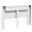 Hovedgærde kabinet med LED med hylde Hvid 160 x 16,5 x 103,5 cm