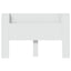 Hovedgærde kabinet med LED med hylde Hvid 160 x 16,5 x 103,5 cm