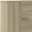 Hovedgærde kabinet med LED Sonoma 160 x 16,5 x 103,5 cm