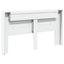 Hovedgærde kabinet med LED med hylde Hvid 180 x 16,5 x 103,5 cm