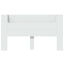 Hovedgærde kabinet med LED med hylde Hvid 180 x 16,5 x 103,5 cm