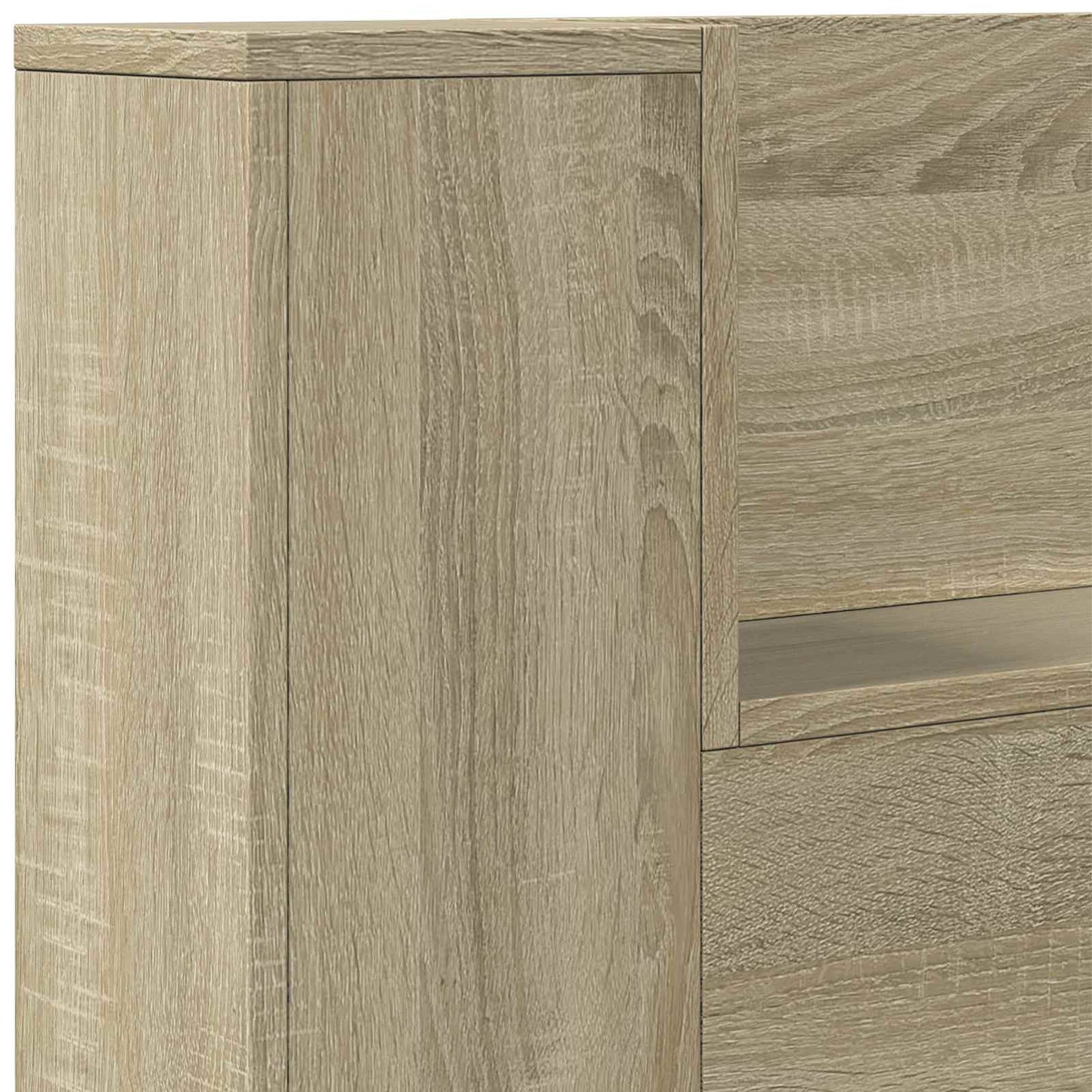 Hovedgærde kabinet med LED Sonoma 180 x 16,5 x 103,5 cm