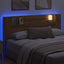 Hovedgærde kabinet med LED Artisan eg Konstrueret træ
