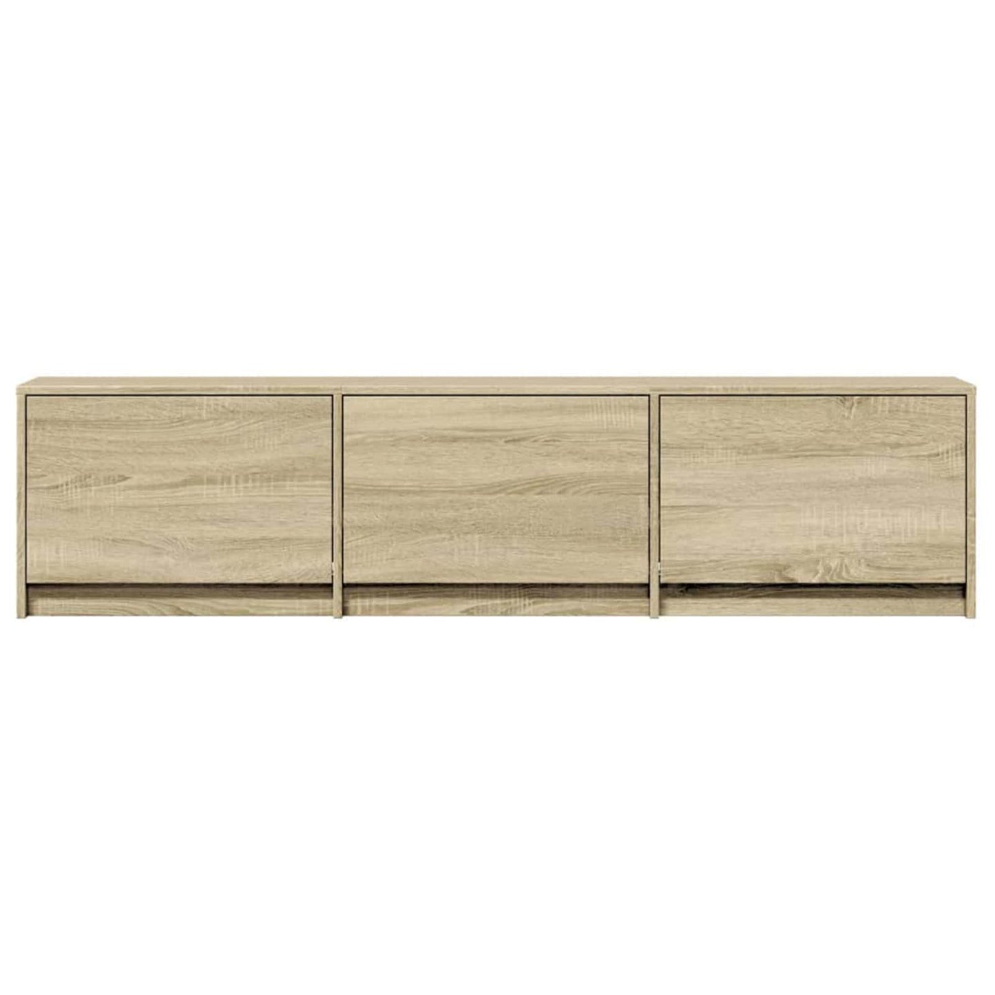 TV-skab med LED Sonoma 165 x 34 x 40 cm Konstrueret træ