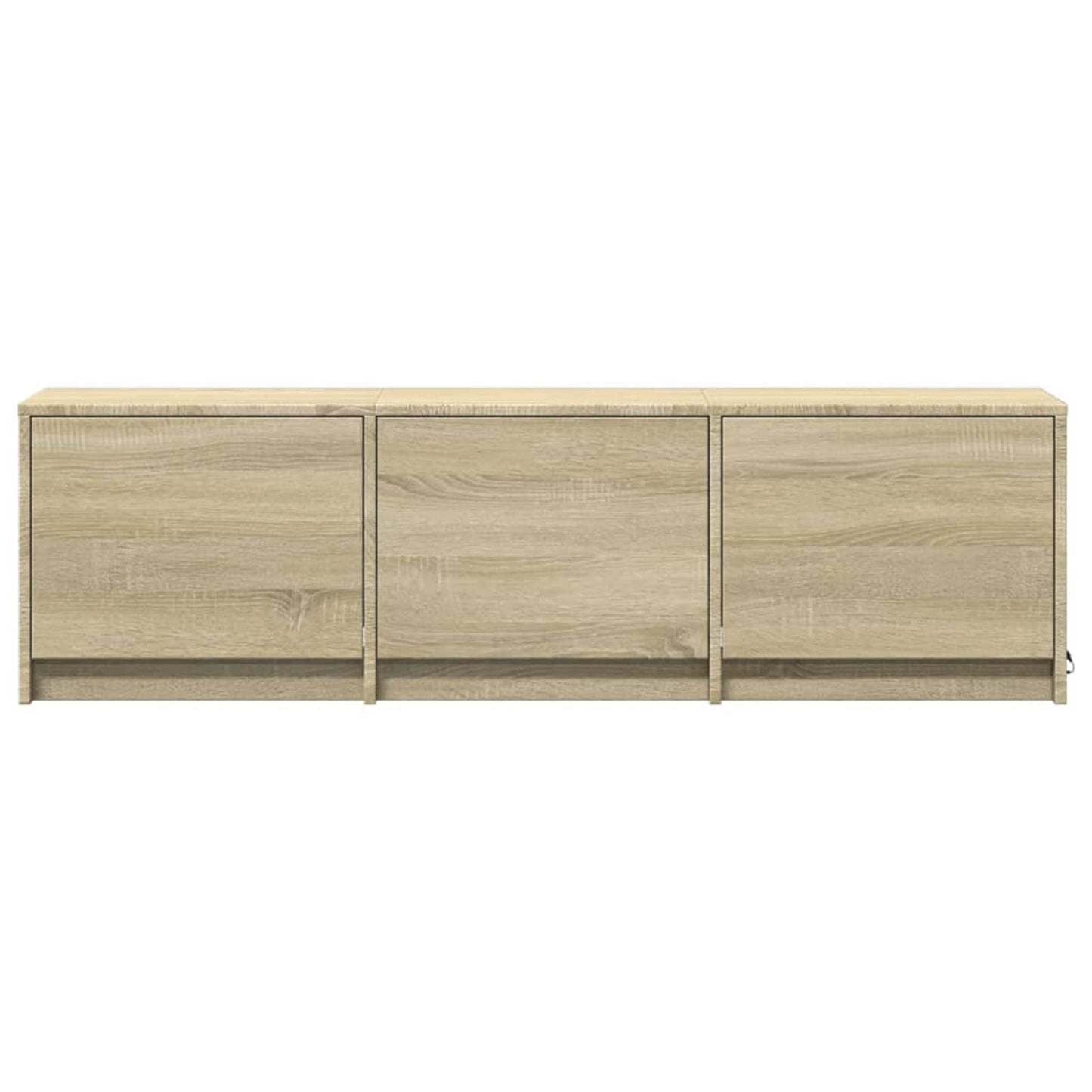 TV-skab med LED Sonoma 140 x 34 x 40 cm Konstrueret træ