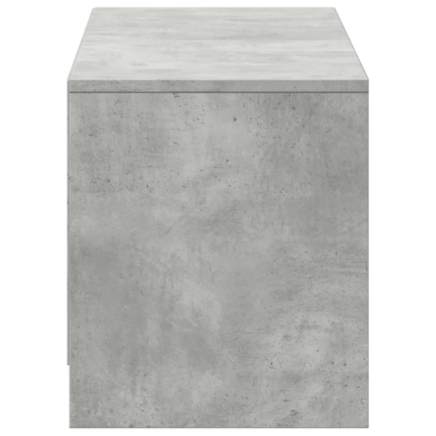 TV-skab med LED Beton 140 x 34 x 40 cm Konstrueret træ