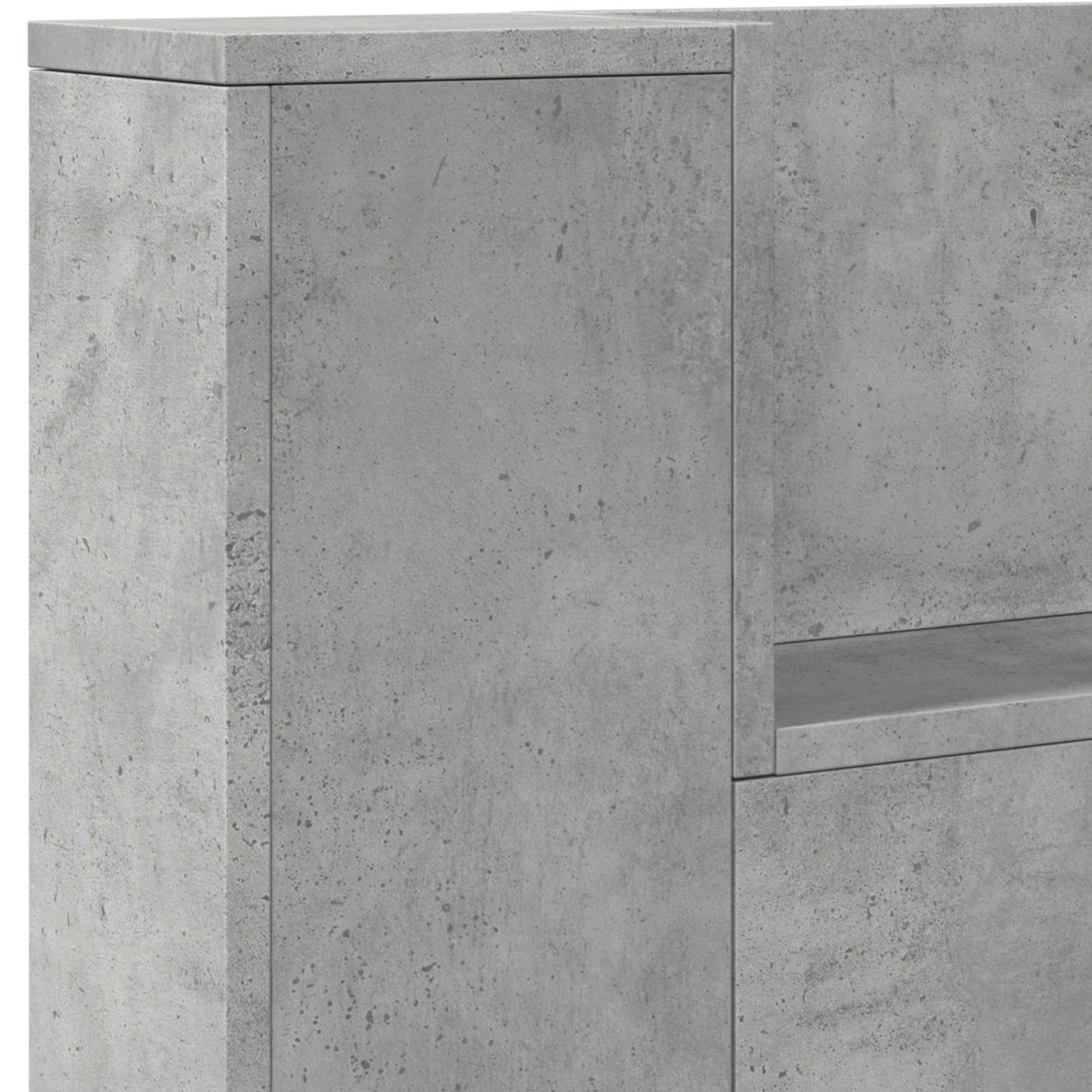 Hovedgærde kabinet med LED Beton 140 x 16,5 x 103,5 cm