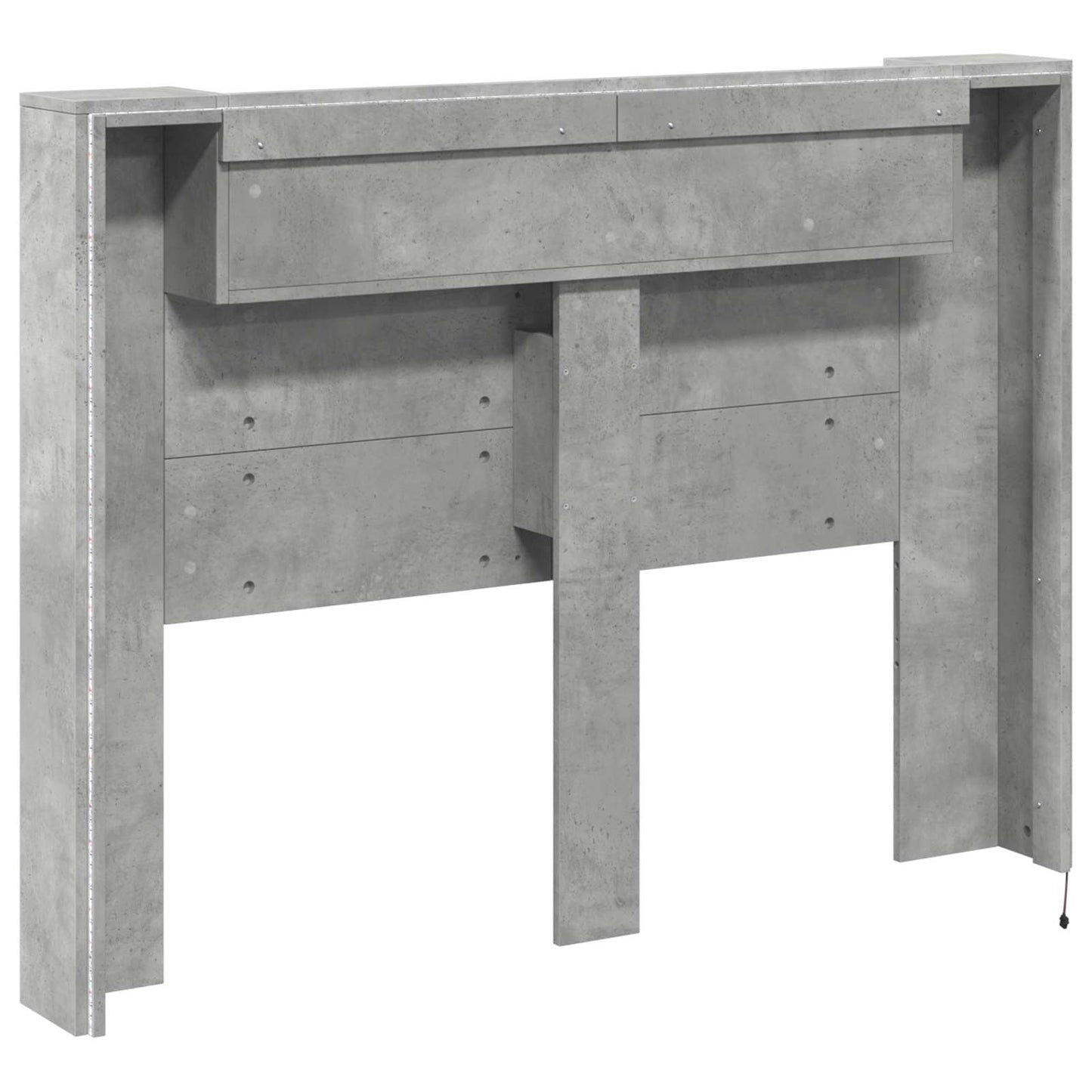 Hovedgærde kabinet med LED Beton 140 x 16,5 x 103,5 cm