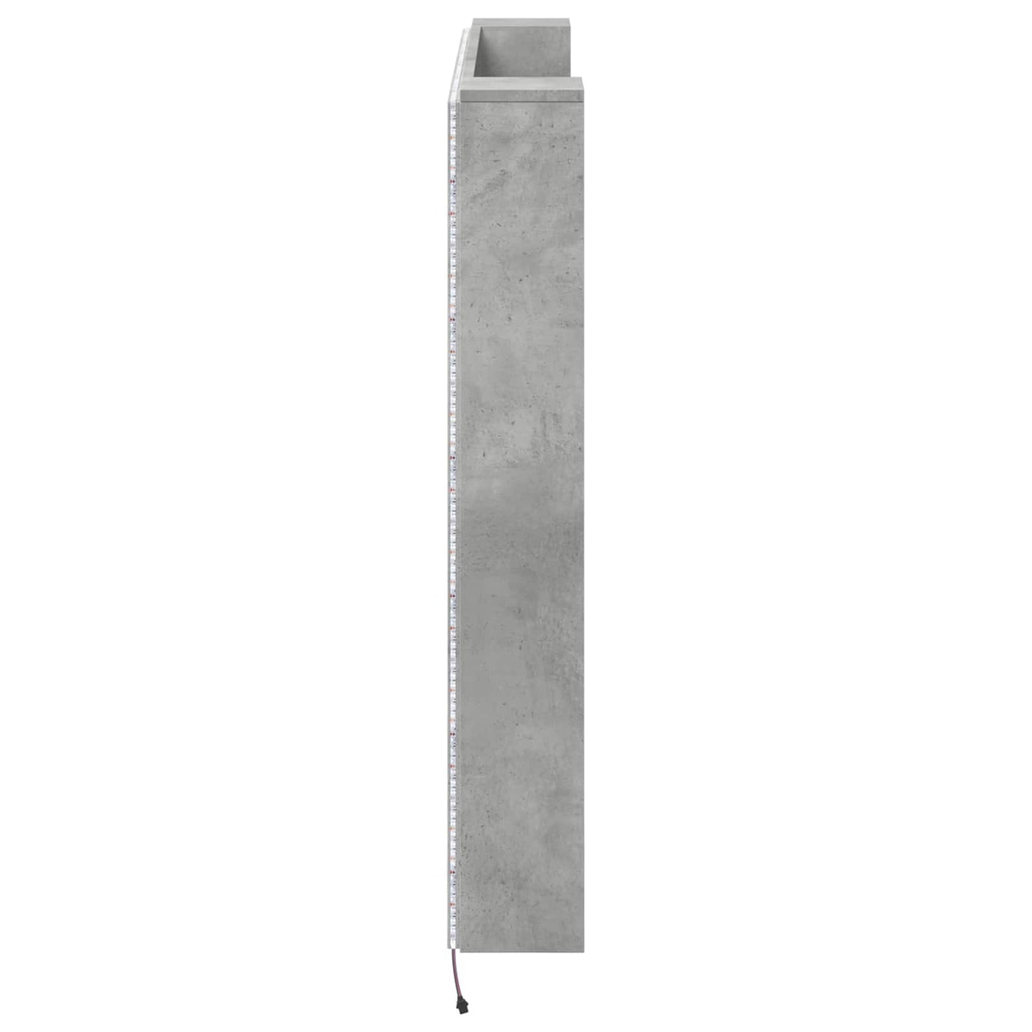 Hovedgærde kabinet med LED Beton 140 x 16,5 x 103,5 cm