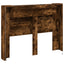 Hovedgærde kabinet med LED Røget Eg 140 x 16,5 x 103,5 cm
