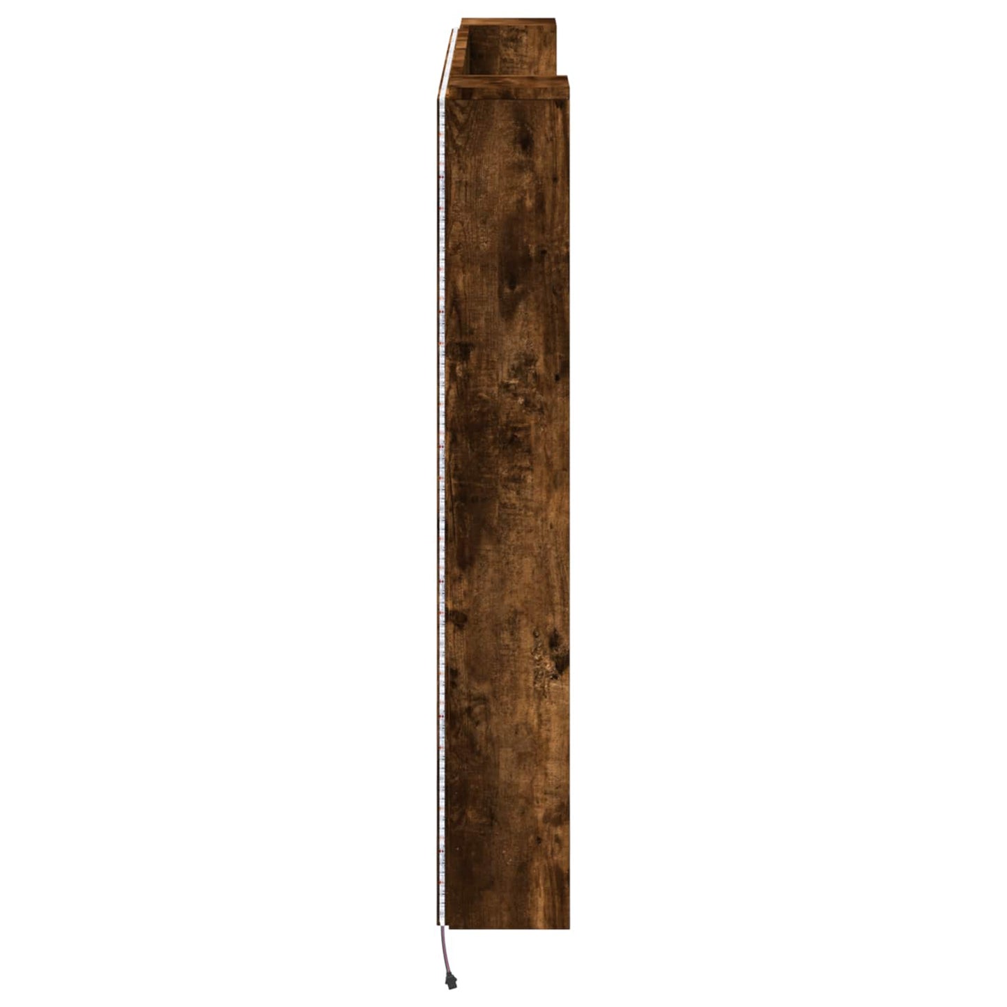 Hovedgærde kabinet med LED Røget Eg 140 x 16,5 x 103,5 cm