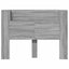 Hovedgærde kabinet med LED Grå Sonoma 140 x 16,5 x 103,5 cm