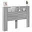 Hovedgærde kabinet med LED Grå Sonoma 140 x 16,5 x 103,5 cm