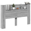 Hovedgærde kabinet med LED Grå Sonoma 160 x 16,5 x 103,5 cm